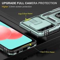Samsung Galaxy A32 4G Zöld Védőtok Kameracsúszkával és Forgatható Gyűrűállvánnyal 6