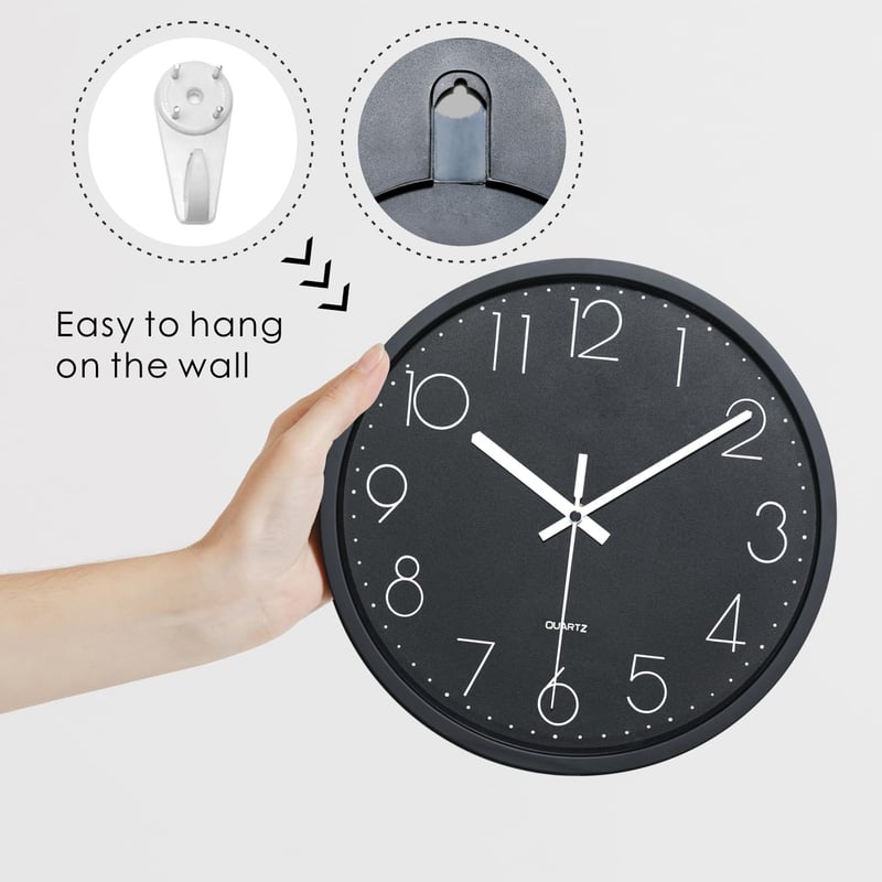 Plumeet 30,5 cm-es Hangtalan Falióra - Modern Fekete Dizájn Nappaliba, Konyhába
