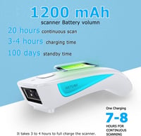 NETUM C850 3in1 Bluetooth QR és vonalkódolvasó, fehér - Gyors és pontos POS szkenner 6