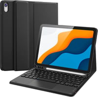 Earto iPad 10. Generációs Tok QWERTY Bluetooth Billentyűzettel és Touchpaddel - 10.9" (2022) - Levehető Billentyűzet, Apple Pencil Tartó, Fe 1