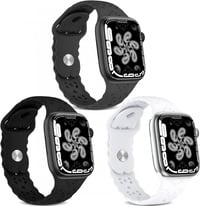 Apple Watch Légáteresztő Szilikon Sportszíj - Paisley Mintás 1