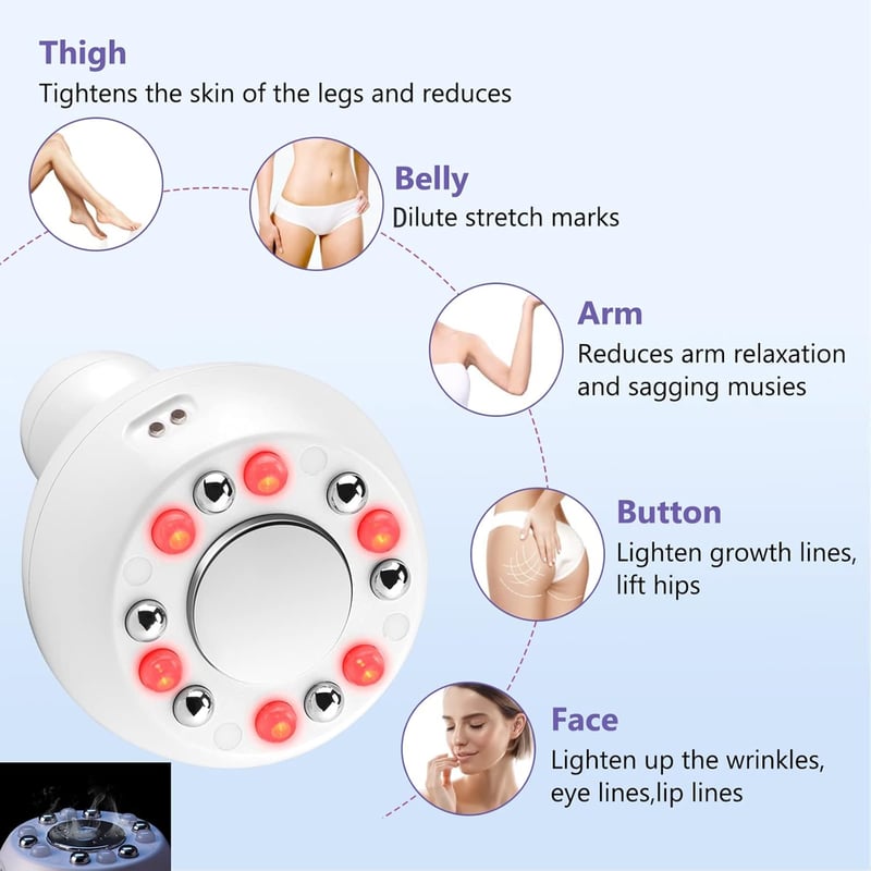 Carer Beauty 5 az 1-ben IPX7 vízálló ultrahangos zsírbontó és bőrfeszesítő készülék