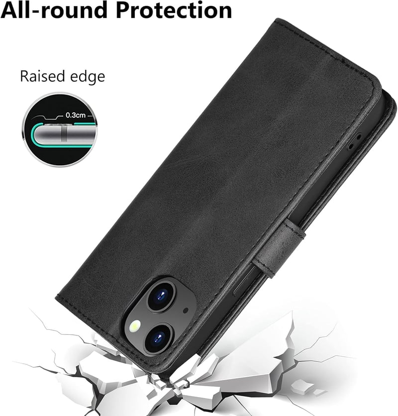 iPhone 13 mini Cresee Bőr Pénztárcás Flip Tok