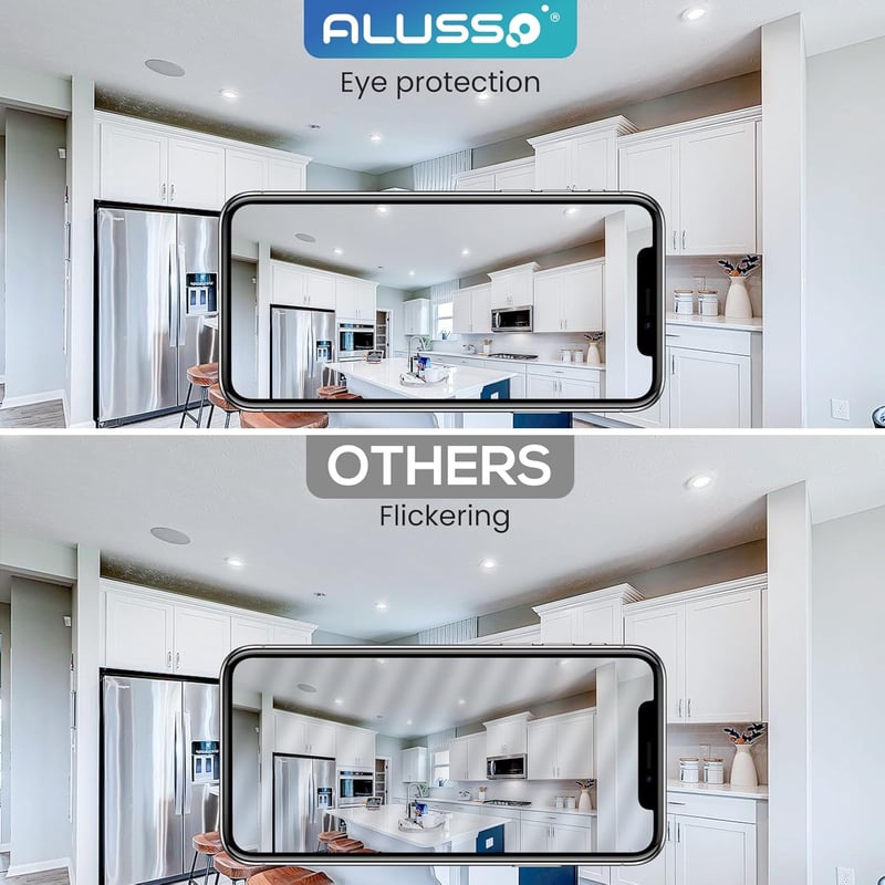 ALUSSO LIGHTING GU10 LED Izzó 5W, Hideg Fehér 6000K, 400 Lumen, 120° Szórási Szög, 50W Halogén Helyettesítő, Energiatakarékos, Villódzásment