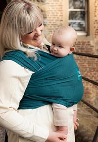 manduca Rugalmas Babahordozó Kendő - Újszülötteknek 3,5 kg-tól 15 kg-ig, 100% Bio Pamut Jersey Anyagból, GOTS Tanúsítvánnyal, Univerzális Mé 7