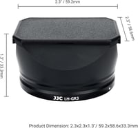 Ricoh GR III fémvédő objektívsapka napellenzővel - Fénycsökkentő, reflexiógátló 9