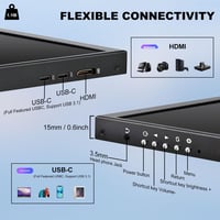 Prechen 12.3" Hordozható Érintőképernyős Monitor - 1920x720 IPS Kijelző, HDMI/USB-C, CPU/GPU Monitorozás, Laptop Kiegészítő 6