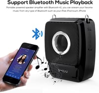 Hordozható Bluetooth hangosító szett mikrofonnal - 25W, karaokéhoz, tanároknak, edzőknek 4