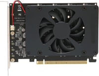 Annadue 4 portos M.2 NVMe SSD PCIe 4.0 adapter ventilátorral, RAID támogatással 1