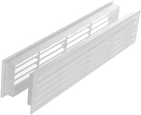 Fehér ABS Szellőzőrács 450x92mm - Ajtó és Kipufogó Rács, Négyzet Alakú 3