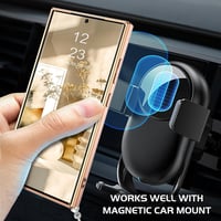 Samsung S24 Ultra 5G Védőtok Forgatható Gyűrűvel és Nyakpánttal - Fekete 4