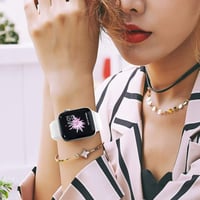Apple Watch fehér nylon sportszíj 42-45mm modellekhez 5