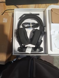 Căști gaming wireless Fractal Design Scape Dark, Negru, microfon detașabil cu anulare a zgomotului — burete pernițe urechi defect (stare: vezi a 2-a imagine) 3