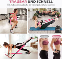 ALongSong Pilates rúd ellenállásos szalagokkal 140LBS erősítő edzéshez 6