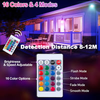 Tubiaz 20W RGB LED reflektor szett, távirányítós, vízálló, kültéri, 4 darabos 4