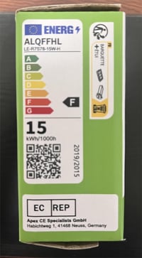 R7S LED izzó 78mm, dimmelhető, 15W, 4000K természetes fehér, 2 db csomag 10