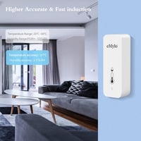 eMylo WiFi Hőmérő és Páratartalom Mérő - Okostelefonos Alkalmazással, Adatrögzítéssel, Gyerekszobába, Üvegházba, Garázsba - 2 db Fehér Szenz 2