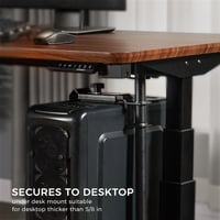 EUREKA ERGONOMIC Asztali PC Tartó - 360° Forgatható, Állítható Magasságú és Szélességű Számítógépház Tartó Asztal Alá, Fekete, 20kg Teherbír 9