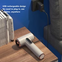 Bewinner Pro Akkumulátoros Hajszárító - 3 Sebességfokozat és Hőmérséklet, Vezeték Nélküli, Digitális Kijelzővel, Utazáshoz, Kempingezéshez,  3