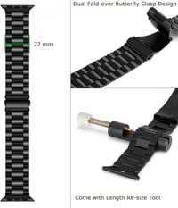 Apple Watch Rozsdamentes Acél Karkötő 38mm - SE, 1-6 Sorozathoz 5