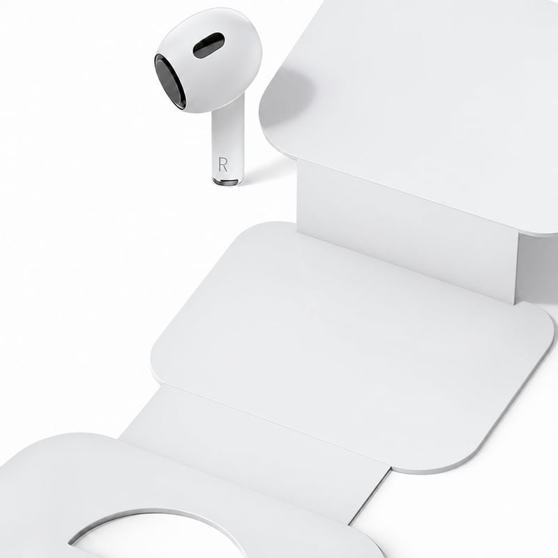 Silikónové nástavce SIXFU pre AirPods Pro 1. a 2. generácie, 4 veľkosti (XS/S/M/L), biele, s čistiacou súpravou a úložným puzdrom, s potlačením hluku — 1-dielna súprava