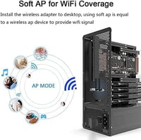 Ziyituod AC7265 1200Mbps PCIe WiFi kártya Bluetooth 4.2-vel, Windows és Linux kompatibilis 3