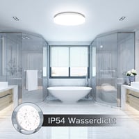tekstap LED Mennyezeti Lámpa 24W, 4000K Természetes Fehér, IP54 Vízálló, 2400 Lumen, 30cm Kerek, Fürdőszobába, Konyhába, Nappaliba, Hálószob 3