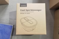 RENPHO Elektromos Lábfürdő Masszírozó Melegítéssel, Buborék Jetekkel és Vörös Fénnyel, Shiatsu Lábmasszázs Kád Fehér 10