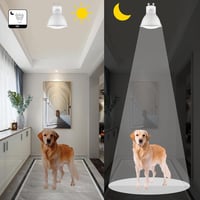 GY GU10 LED Mozgásérzékelős Hideg Fehér Izzó 5W 6500K 380lm 5