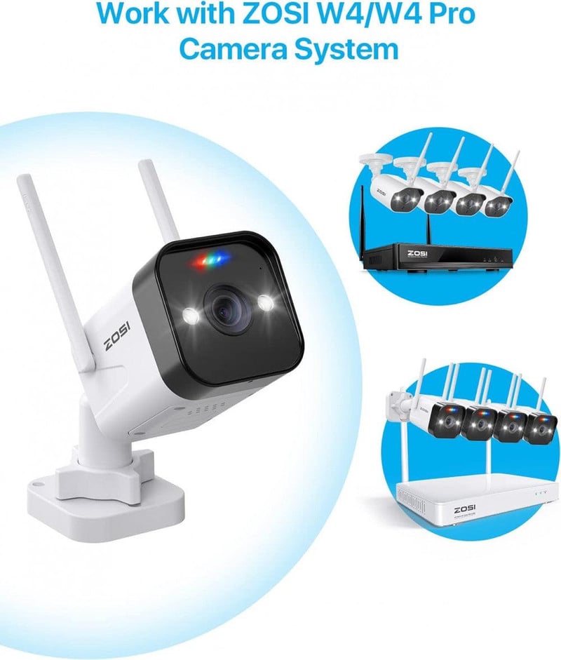 ZOSI 3MP WiFi Biztonsági Kamera - Felújított C188 Modell