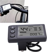 Yosoo S866 LCD kijelző e-kerékpárhoz - 24/36/48V, vízálló, USB-s, fekete 5