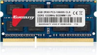Kuesuny 4GB DDR3 1333MHz Laptop Memória - SODIMM PC3-10600 Notebook RAM, 204 Pin, Dual Rank, Laptopokkal Kompatibilis 1