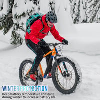 MHYMX Elektromos Kerékpár Akkumulátorvédő Huzat - 2db Vízálló Neoprén Védőborítás 28-45cm Keretre, Kék, Hőszigetelő E-Bike Kiegészítő 5