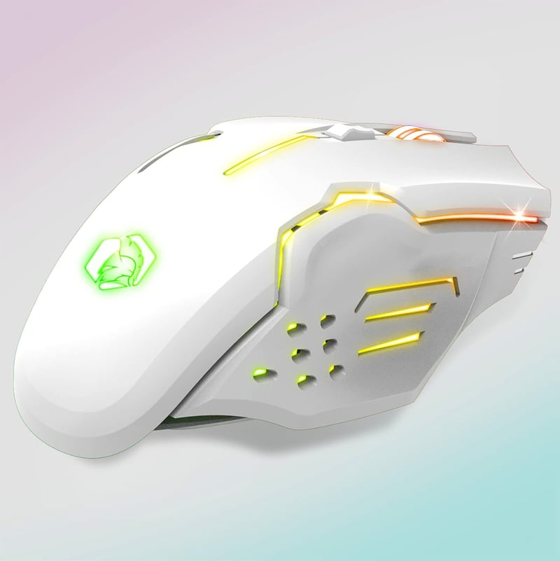 EMPIRE GAMING RF903 Vezeték Nélküli Gamer Egér - RGB LED Háttérvilágítás, 4800 DPI, Ergonomikus, Újratölthető, PS4/PS5/Xbox/PC/Mac Kompatibi