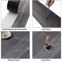 INMOZATA Öntapadós PVC Padlóburkolat - 5,02 m² / 36 Lap, Sötétszürke, Vízálló, Csúszásmentes, 2 mm Vastag, Könnyen Vágható Vinyl Padlólap 3