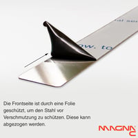 Magna-C® Ezüst Öntapadós Rozsdamentes Acél Mágneses Csík 6