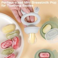 Haakaa baba ételadagoló és mini fagyasztó szett - BPA-mentes, 4 hónapos kortól (szürke) 5
