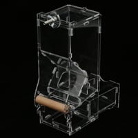 Átlátszó akril madáretető - Automata adagoló kismadarak részére 6