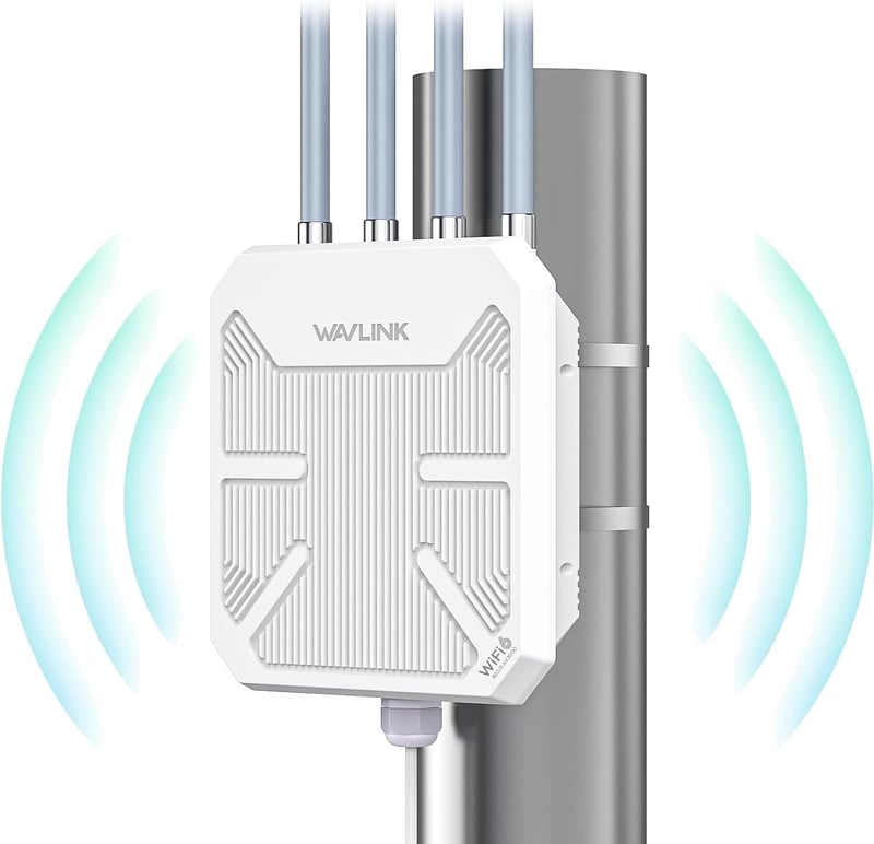TamperSeals WN573HX3 AX3000 Kültéri WiFi 6 Mesh Repeater - Dual Band 3000Mbit/s PoE Access Point, IP67 Vízálló, 4×8dBi Antenna, 1km Hatótáv