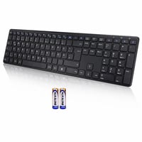 INFINMIND Bežična tipkovnica, ultratanki tihi dizajn pune veličine, 19 — bez USB prijamnika (stanje: vidi 2. sliku) 1