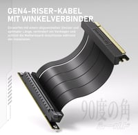 EZDIY-FAB Függőleges GPU Tartó PCIe 4.0 Riser Kábellel - 115mm Rugalmas Hosszabbító RTX40 Kártyákhoz - Fekete Shield Sorozat 4