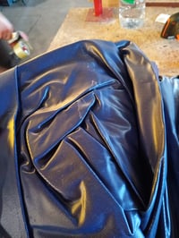 Rinling sklopivi bazen za pse 160x30 cm, protuklizna PVC kadica za kupanje pasa, plavi, veličina XL 2