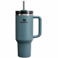 Stanley Quencher H2.0 FlowState termosz szívószállal, Blue Spruce, 1180 ml - Használt: kávéfoltos alj (állapot: lásd a 2. képet) 1