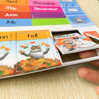 Mágneses Naptár és Időjárás Tábla Gyerekeknek - Óvodai Oktatójáték 4