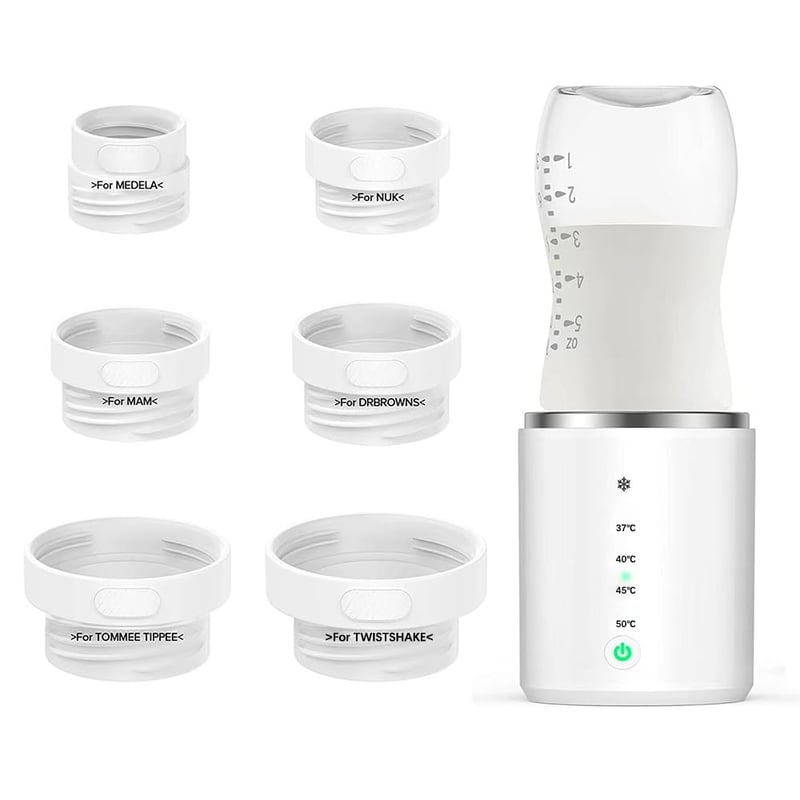 Mineup Hordozható Cumisüveg-melegítő USB-vel, 6 Adapterrel - Utazáshoz