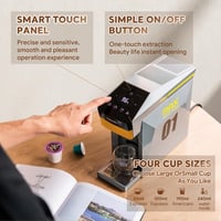 HAILASRE 3 az 1-ben Eszpresszó Kávéfőző 19 Bar Nyomással - Nespresso, L'OR, Dolce Gusto Kapszulákhoz és Őrölt Kávéhoz - Szürke 5