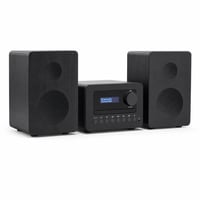 Sistem Stereo SHARP XL-B520D(BK) Radio DAB+, FM, Bluetooth, CD Player MP3, USB, boxe din lemn — fără telecomandă (produs expus) 1