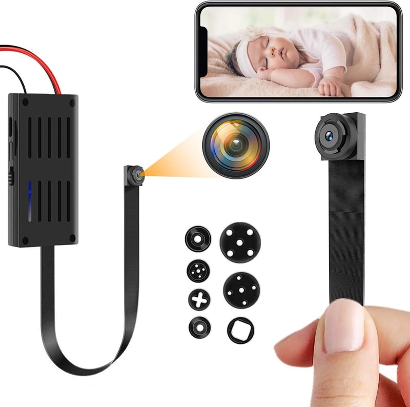Mini 4K WiFi kémkamera mozgásérzékelővel, hordozható rejtett biztonsági kamera