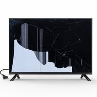 Televizor LED HKC H40Q1F-NS 40 inchi (100 cm) Full HD, tuner triplu DVB-T2/S2/C — defect, pentru piese: ecran spart (stare: vezi a 2-a imagine) 1
