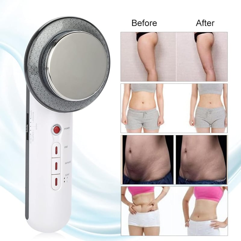 EMS Ultrahangos Cellulit Masszírozó, Fogyasztó, Vízálló, LED Fényterápiával